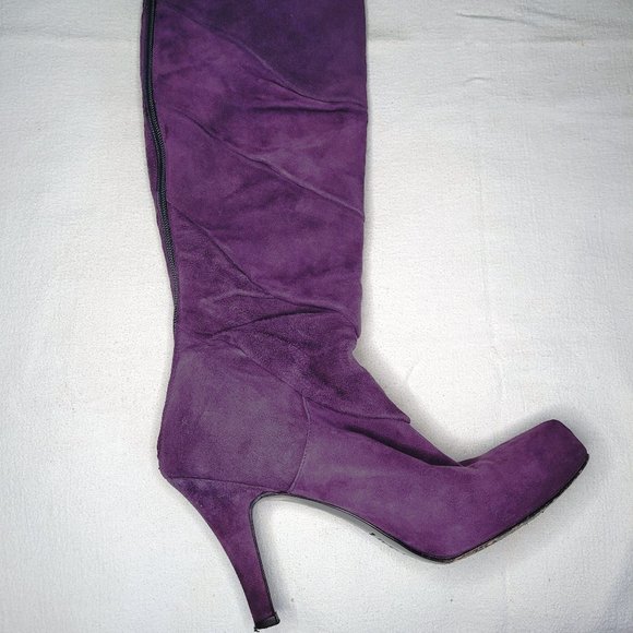 Miss Sixty purple suede boots - Picture 1 of 8